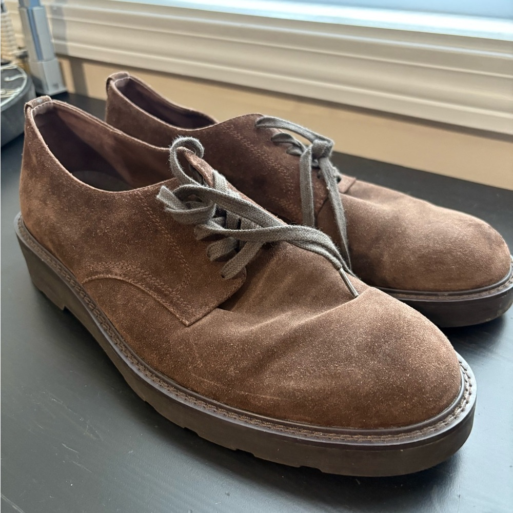 Men's Brown Suede Vince Shoes